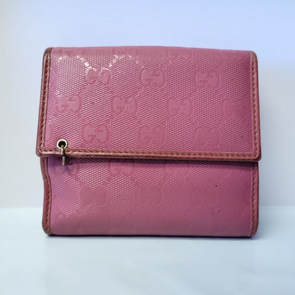 Gucci Imprime Monogram Pierce Tri Fold Wallet 
